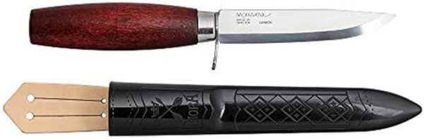 Industrial Revolution Morakniv Classic No 2 Knife with Finger Guard, Carbon Steel 105mm Blade - Image 3