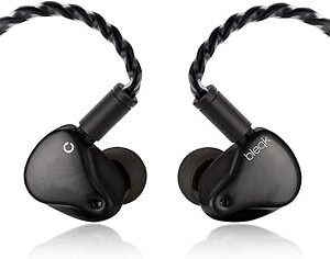 bleqk LOWMASTER - 2BA+1DD Hybrid HiFi IEM, 3D Printing Earphone Body with Carbon Fiber Faceplate