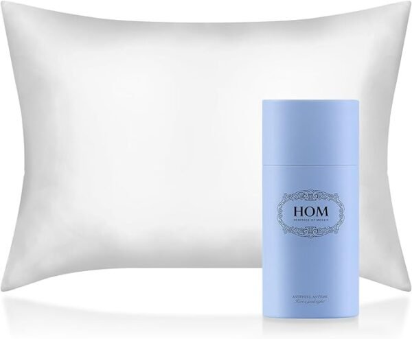 HOM 100% Pure Mulberry Silk Pillowcase for Hair and Skin