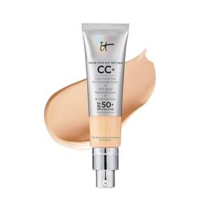 IT Cosmetics Your Skin But Better CC+ Cream - Color Correcting Cream, Full-Coverage Foundation, Hydrating