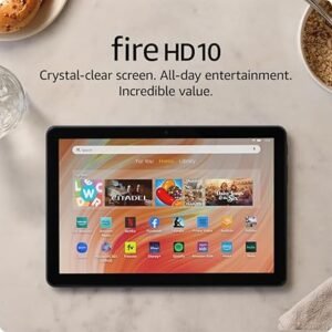 Amazon Fire HD 10 tablet (newest model) built for relaxation, 10.1" vibrant Full HD screen