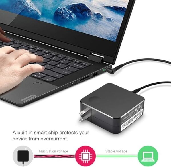 Charger for Lenovo Laptop Computer 65W 45W Round Tip Power Supply AC Adapter for Lenovo IdeaPad 330-14 - Image 3
