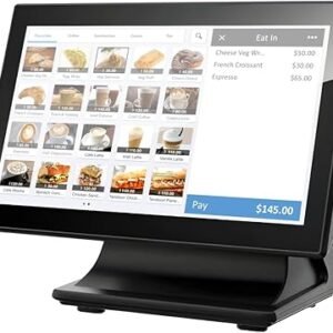 ASSUR POS System, Cash Register, POS Terminal with Touch Screen 15.6”, J6412 4-Core CPU, 4GB RAM, 128G SSD, Windows 10 Pro O/S,