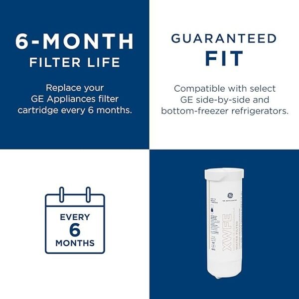 GE XWFE Refrigerator Water Filter, Genuine Replacement Filter - Image 3