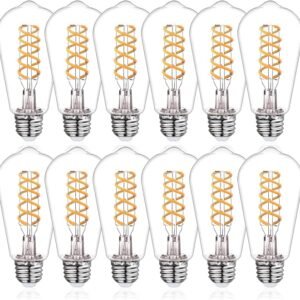 ST19/ST58 LED Edison Bulbs, Warm White 2700K Vintage Light Bulbs, E26 6W Led Bulb Dimmable 600LM