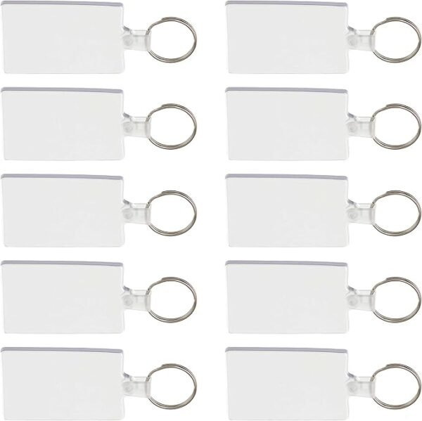 DISCOUNT PROMOS Rectangle Soft Keychains Set of 10