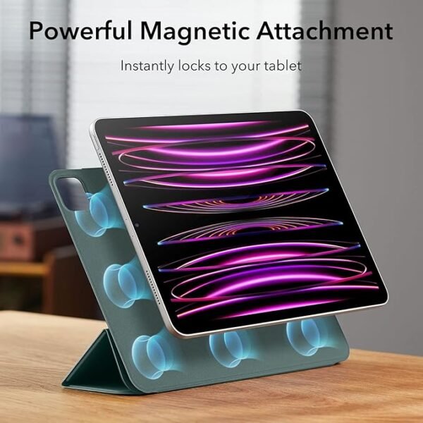 ESR for iPad Pro 12.9 Case, 12.9 Inch iPad Pro Case (2022/2021/2020, 6th/5th/4th Generation), Convenient Magnetic Attachment, 2-Way Stand - Image 3