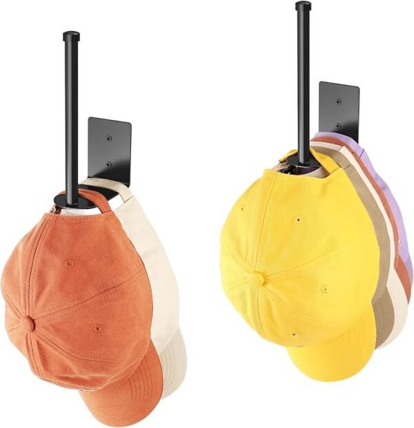 2 Pack Hat Racks for Baseball Caps, Stainless Steel Hat Organizer for Baseball Cap