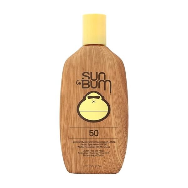 Sun Bum Original SPF 50 Sunscreen Body Lotion | Broad Spectrum Moisturizing Sunblock with Vitamin E | Hawaii 104 Act Compliant (Octinoxate & Oxybenzone Free) | 8 oz