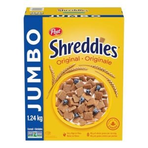 Post Jumbo Shreddies Cereal, 1.24kg/43.73oz {Imported from Canada}