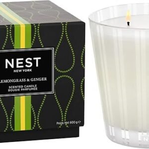 NEST Fragrances 3-Wick Candle- Lemongrass & Ginger , 21.2 oz