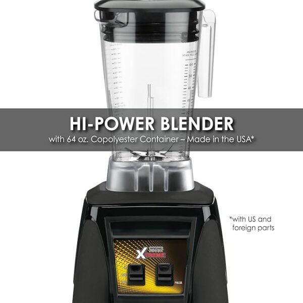 Waring Commercial MX1000XTX 3.5 HP Blender with Paddle Switches, Pulse Feature and a 64 oz. - Image 3