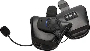 Sena SPH10HD-FM-01 Half-face Motorcycle Bluetooth Headset and Intercom with Built-in FM Tuner (Dual Pack), Black