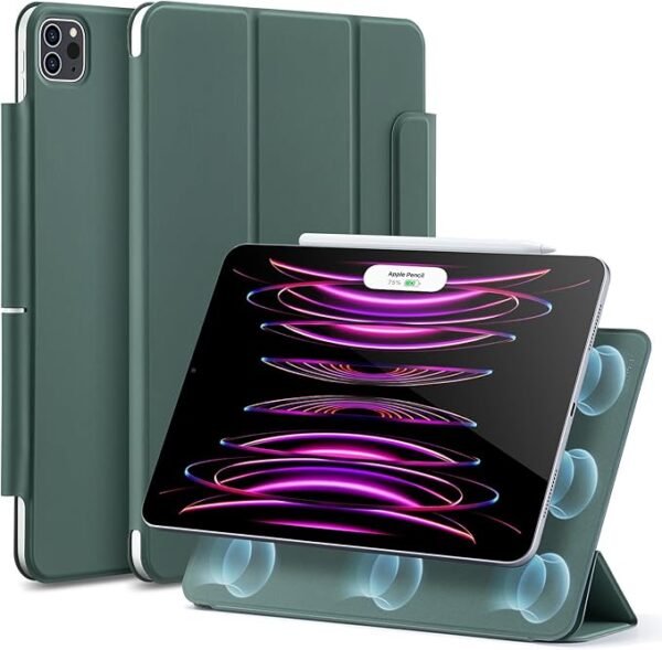 ESR for iPad Pro 12.9 Case, 12.9 Inch iPad Pro Case (2022/2021/2020, 6th/5th/4th Generation), Convenient Magnetic Attachment, 2-Way Stand