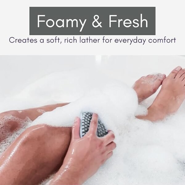 Avilana Silicone Body Scrubber – Dual-Sided Silicone Loofah for Shower, Body Scrubber for Men & Women, Gentle Loofa Alternative, Easy-to-Clean Silicone Body Scrubber Exfoliator - Image 3