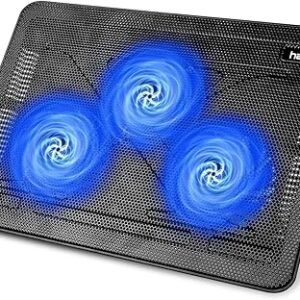 havit HV-F2056 15.6"-17" Laptop Cooler Cooling Pad - Slim Portable USB Powered (3 Fans)