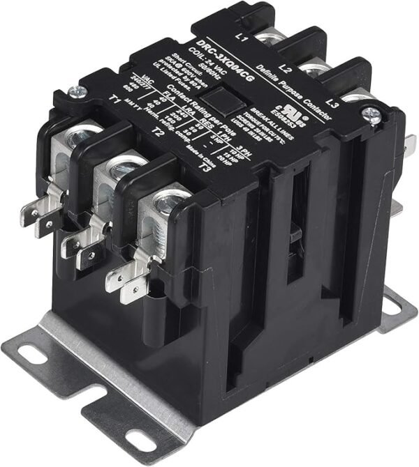 SunLee 3 Pole 40 Amp contactor 120V coil DP Contactor HVAC Contactor A2L Compliant 42CF35AF equivalent - Image 2