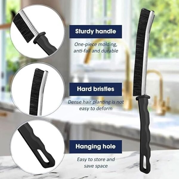 Crevice Cleaning Brush,New Multifunctional Cleaning Brush Tool, Bathroom Gap Brush, Home, Kitchen, Bathroom, Window, Vehicle, Faucets, Toilet,6Pcs - Image 6