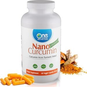Nano Curcumin 500 mg Veggie Capsules (60 Servings), Nano for High Absorption
