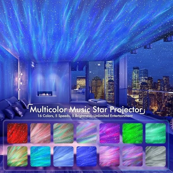Rossetta Star Projector, Galaxy Projector for Bedroom, LED Night Light - Image 4