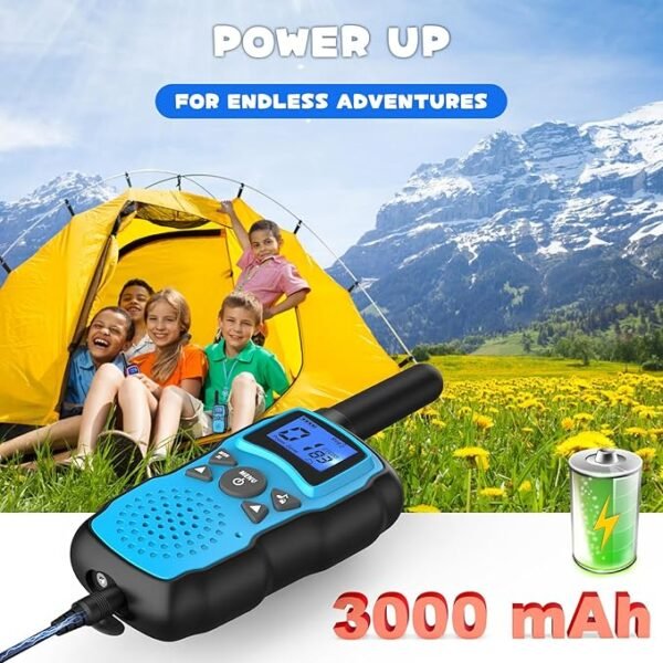 Wishouse Walkie Talkies Rechargeable for Kids Adults Long Range - Image 2