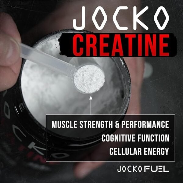 Jocko Fuel Creatine Monohydrate Powder - Creatine for Men & Women, Supplement for Athletic Performance & Muscle Health, 90 Servings 16 oz - Image 5