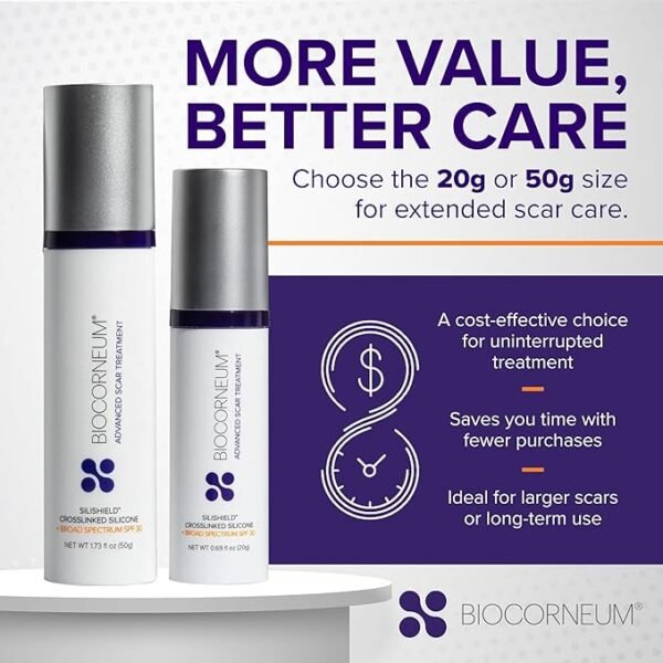 Advanced Scar Treatment with Silishield® & SPF 30 50g – Made in The USA, Fast-Drying, Water-Resistant Silicone Scar Gel - Surgeon Recommended for New & Old Scars - Image 5