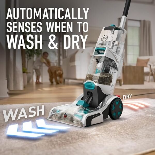 Hoover Smartwash Automatic Carpet Cleaner Machine, FH52000, Turquoise - Image 3
