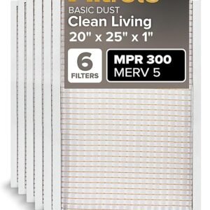 Filtrete 20x25x1 AC Furnace Air Filter, MERV 5, MPR 300, Capture Unwanted Particles