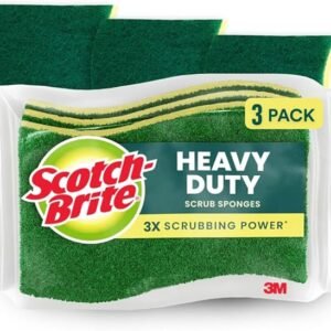 Scotch-Brite Heavy Duty Scrub Sponges, For Washing Dishes and Cleaning Kitchen, 24 Scrub Sponges
