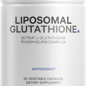 Codeage Liposomal Glutathione Supplement - Pure Reduced Setria L-Glutathione, Liposomal Delivery, Phospholipid Complex - Encapsulated Glutathione Powder Pills - Vegan, Non-GMO - 60 Capsules