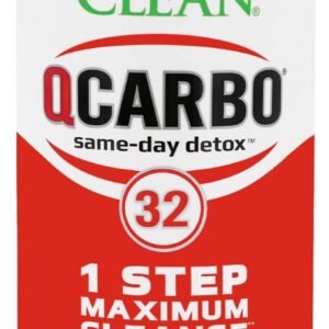 Herbal Clean QCarbo32 Same-Day Premium Detox Drink, Stronger 17.03g Blend (Tropical Flavor, 32 Fl Oz)