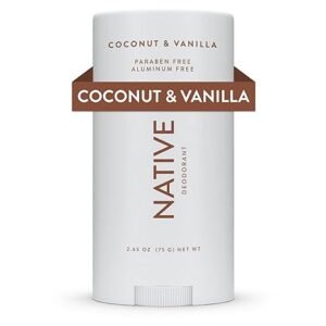 Native Deodorant Contains Naturally Derived Ingredients, 72 Hour Odor Control | Deodorant for Women and Men, Aluminum Free with Baking Soda, Coconut Oil and Shea Butter | Lavender & Rose