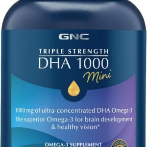 GNC Triple Strength DHA 1000 Mini, 90 Mini Softgels, for Join, Skin, Eye, and Heart Health
