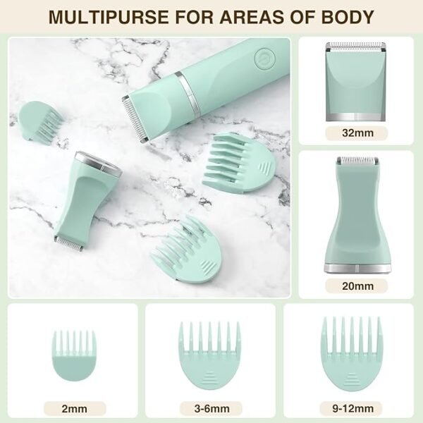 Waterproof Bikini Trimmer Women Electric Razor for Pubic Hair Women's - Image 2