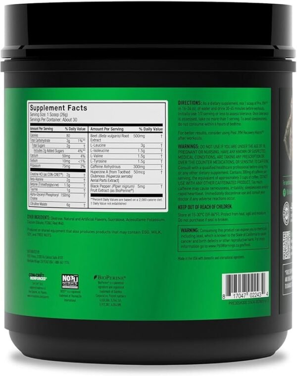 PRE JYM 30 Servings - Strawberry Kiwi - Image 3