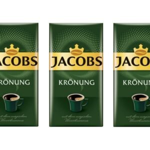 Jacobs Kronung Ground Coffee 500 Gram / 17.6 Ounce (Pack of 3)