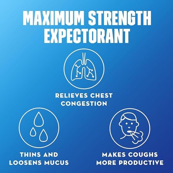 Mucinex 12 Hour 1200mg Maximum Strength Guaifenesin Chest Congestion & Mucus Relief, Guaifenesin Expectorant Aids Mucus Removal, Chest Decongestant for Adults, Dr Recommended, 42ct Tablets - Image 2