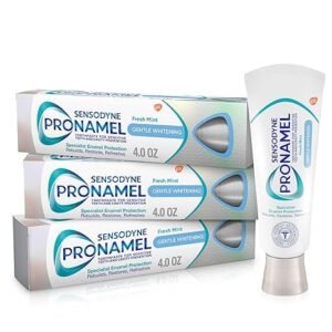 Sensodyne Pronamel Gentle Teeth Whitening Enamel Toothpaste for Sensitive Teeth, to Reharden and Strengthen Enamel - 4 Ounces (Pack of 2)