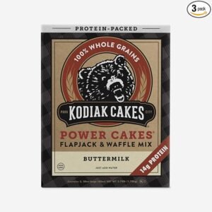 Kodiak Cakes Protein Pancake Power Cakes, Flapjack and Waffle Baking Mix, Buttermilk, 20 Oz, (Pack of 6)