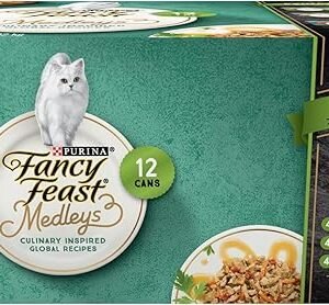 Purina Fancy Feast Wet Cat Food Variety Pack, Medleys Primavera Collection - (2 Packs of 12) 3 oz. Cans