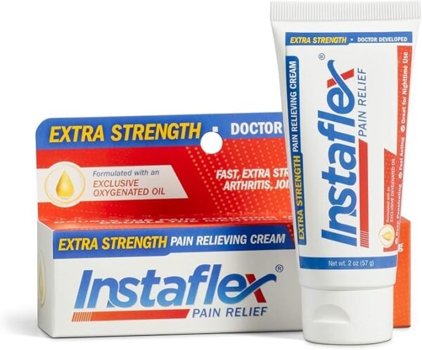 Healthy Directions Instaflex Extra Strength Pain Relief Cream, with 2X The Pain-Fighting Ingredients, Rubs Out Your Toughest Muscle and Joint Pain (4 oz)