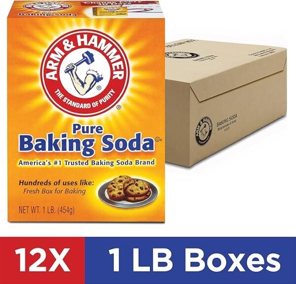 Arm & Hammer Baking Soda, 1 Pound (Pack of 12)