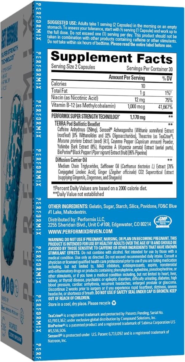 PERFORMIX - SST Original - Pre Workout - 250 mg Caffeine - Energy Supplements - No Crash - Fitness Goals - Nootropic - Timed-Release for All Day Focus, Mood & Energy Boost - Men & Women - 60 Capsules - Image 2