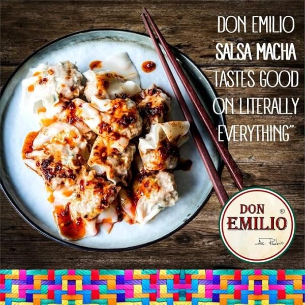 Don Emilio Hot Chili Salsa Macha (9 oz) (Pack of 1) | Keto, Vegan | Crisp, Tingly | Spicy, Savory | Red Pepper, Chili - Image 3